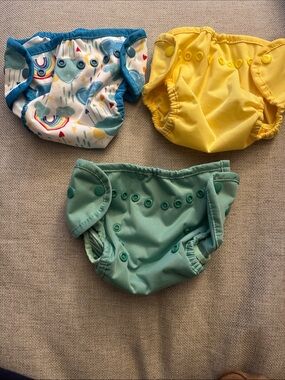3 Thirstie’s Diaper Covers: two XS and one small